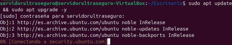 Actualizando e instalando actualizaciones del sistema